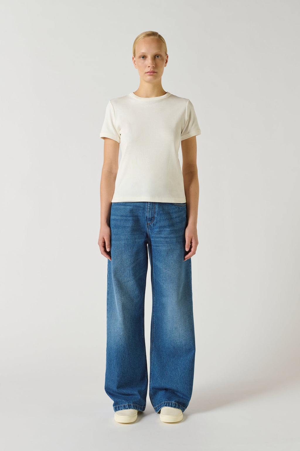 Tee-shirt brodé en coton