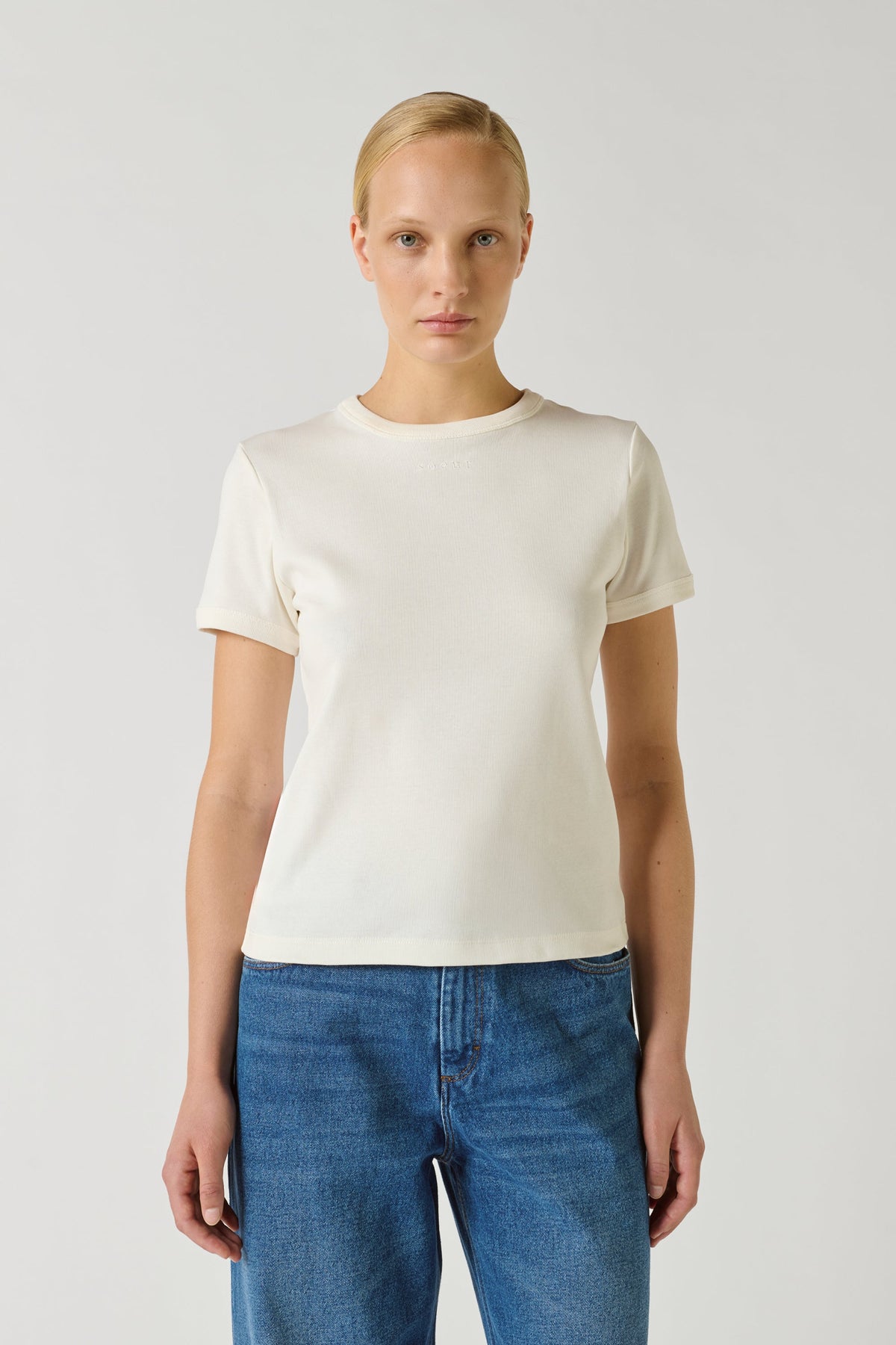 Tee-shirt brodé en coton