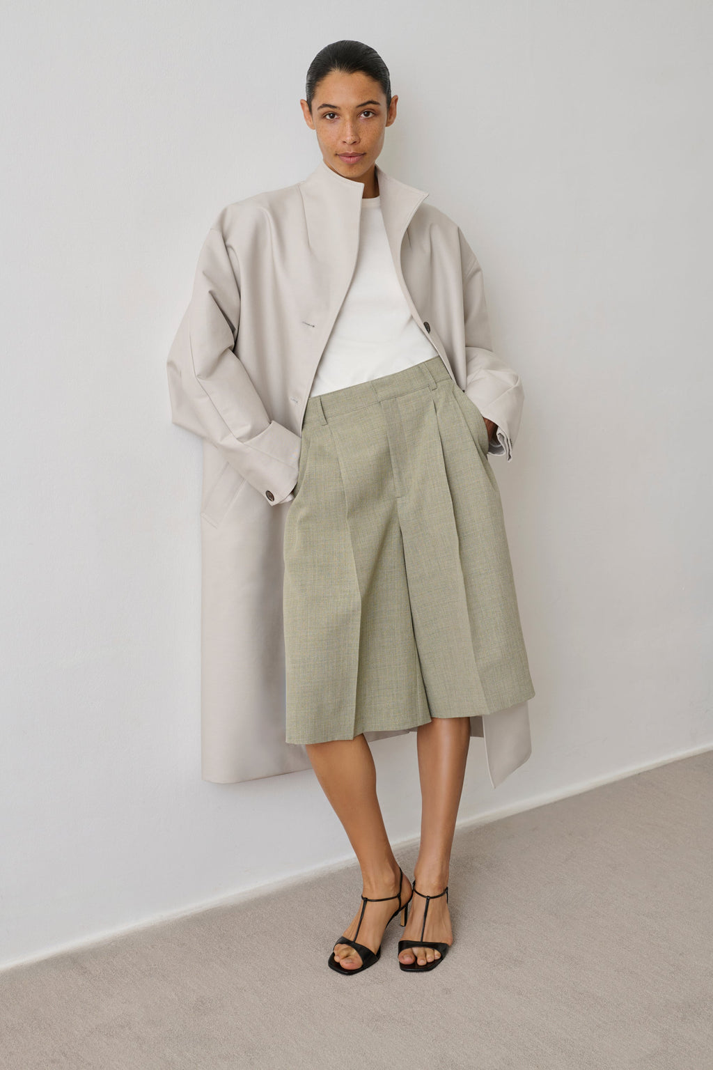 Manteau oversize en coton