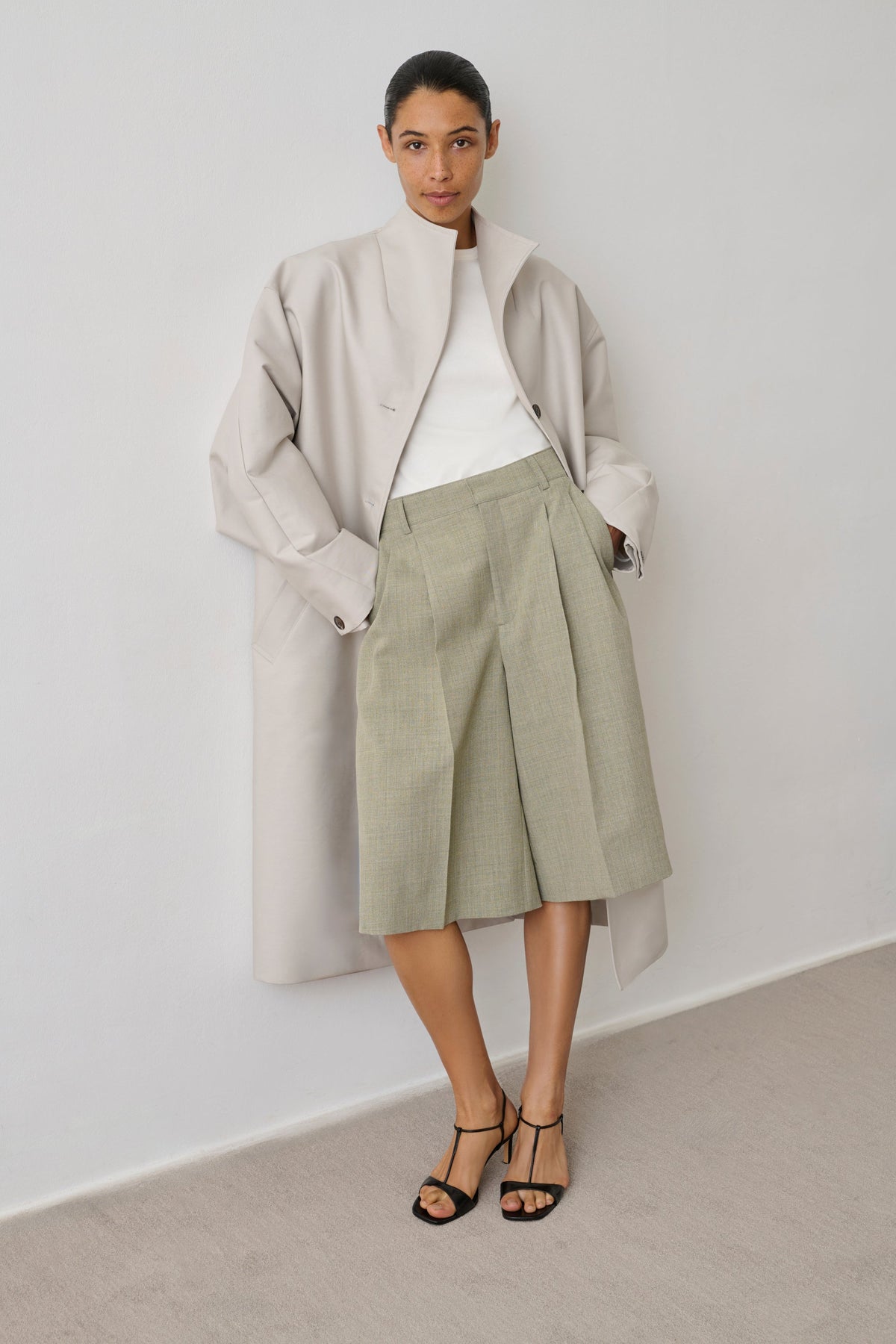 Manteau oversize en coton