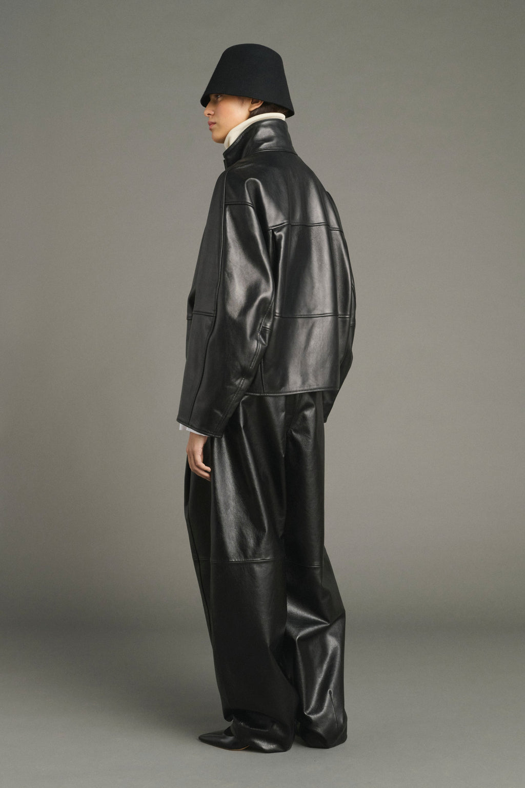 Veste en cuir souple