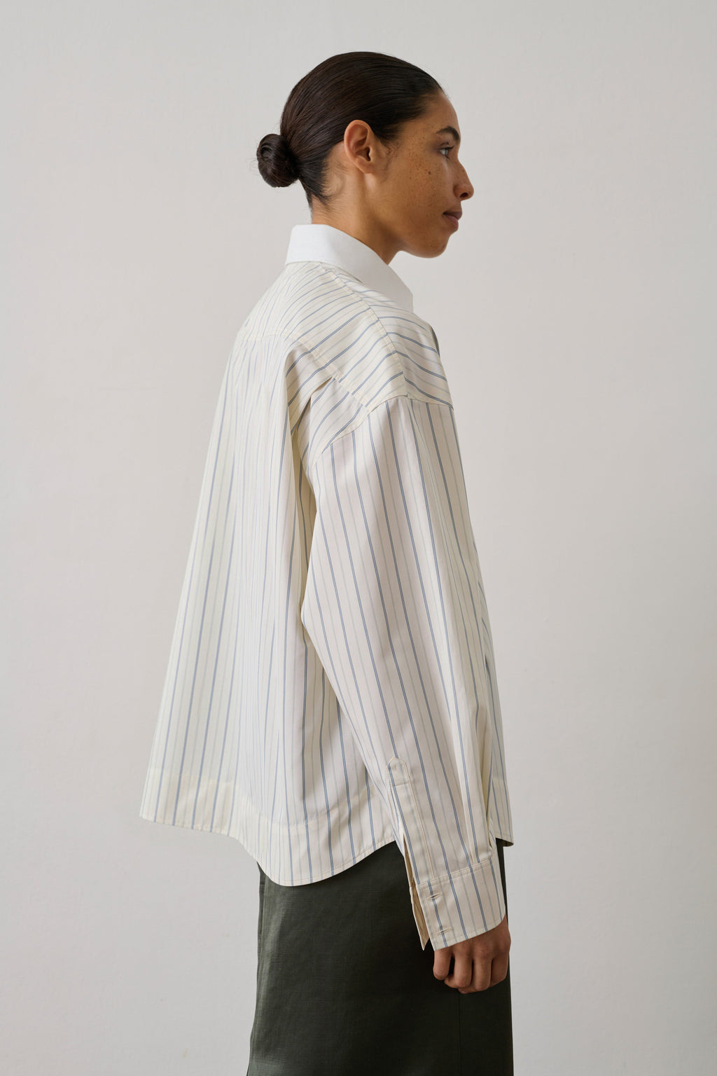 Chemise en popeline lavée