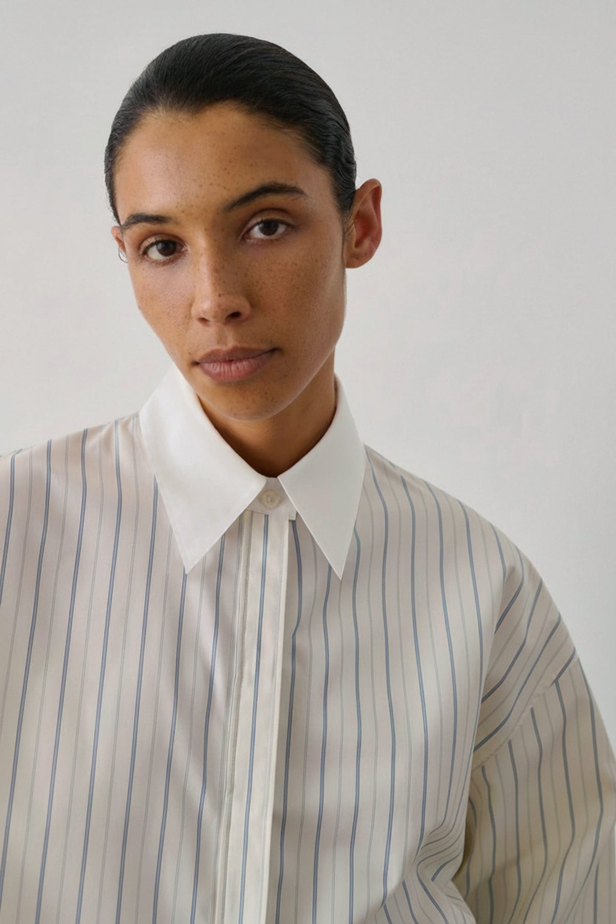 Chemise en popeline lavée
