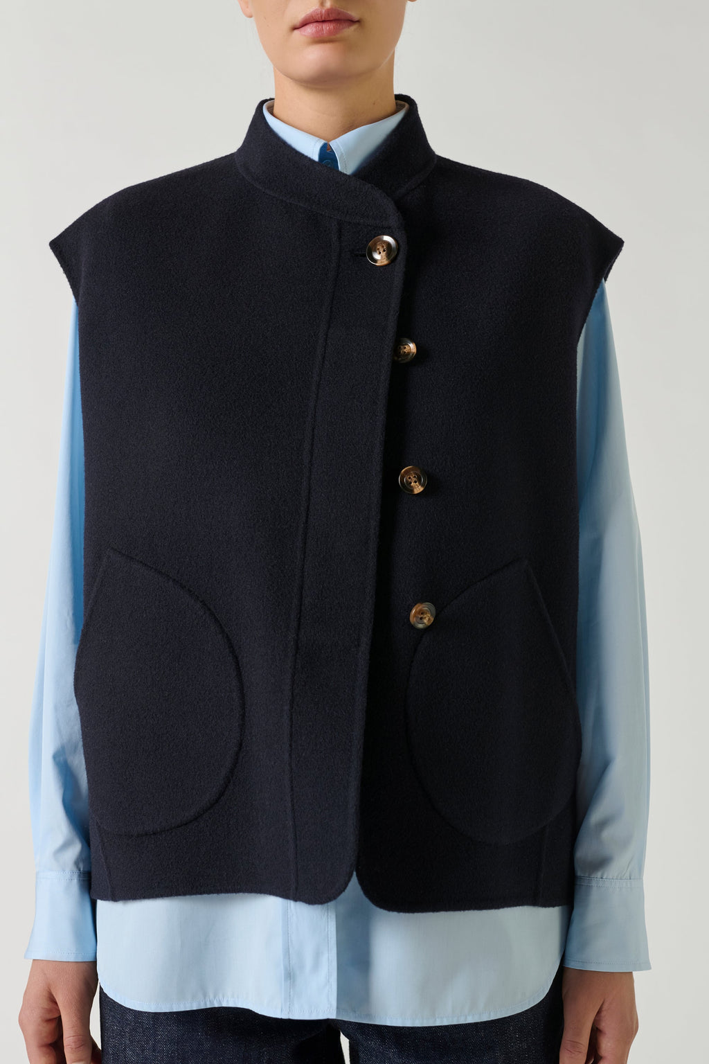 Blouson en laine double face