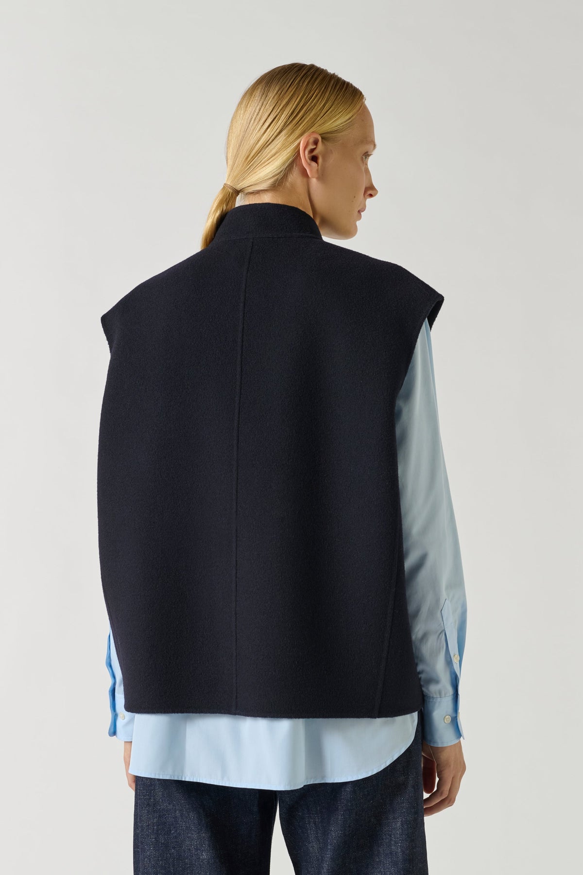 Blouson en laine double face