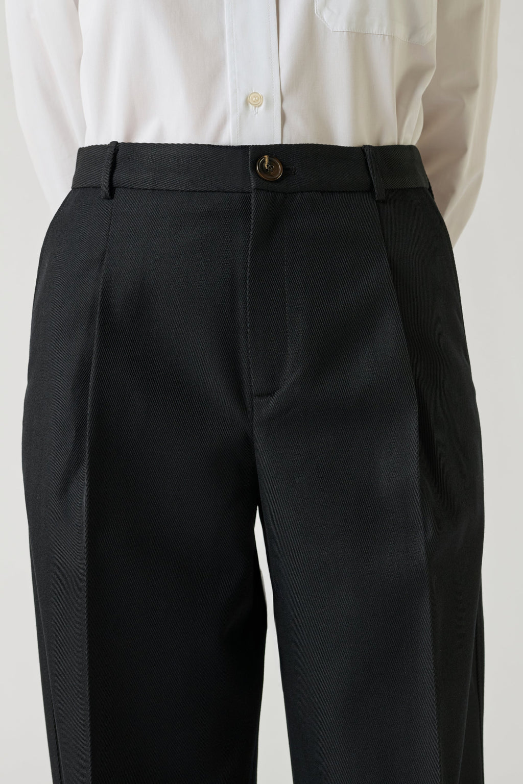 Pantalon en gabardine de laine