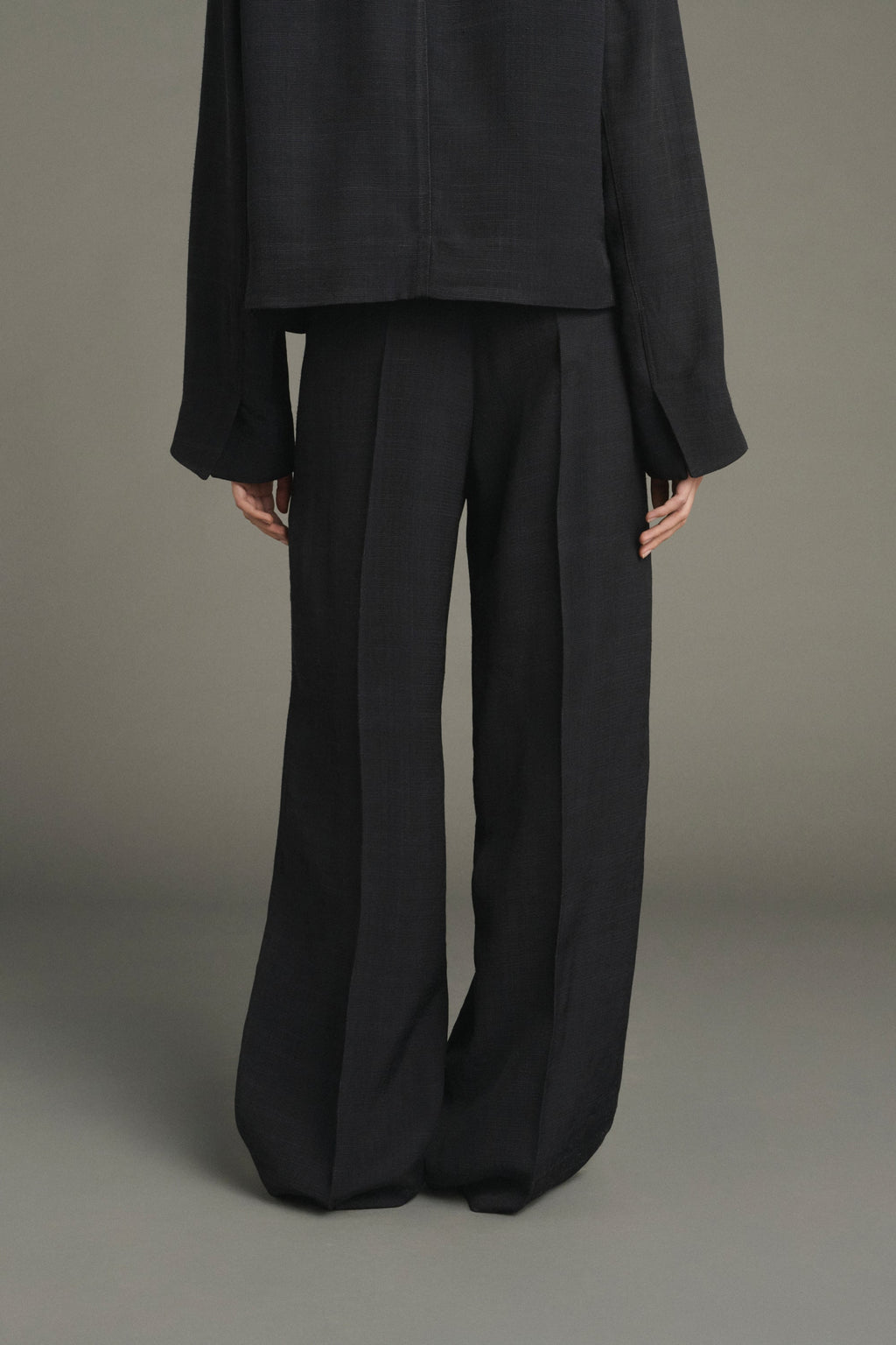 Pantalon en twill de lin