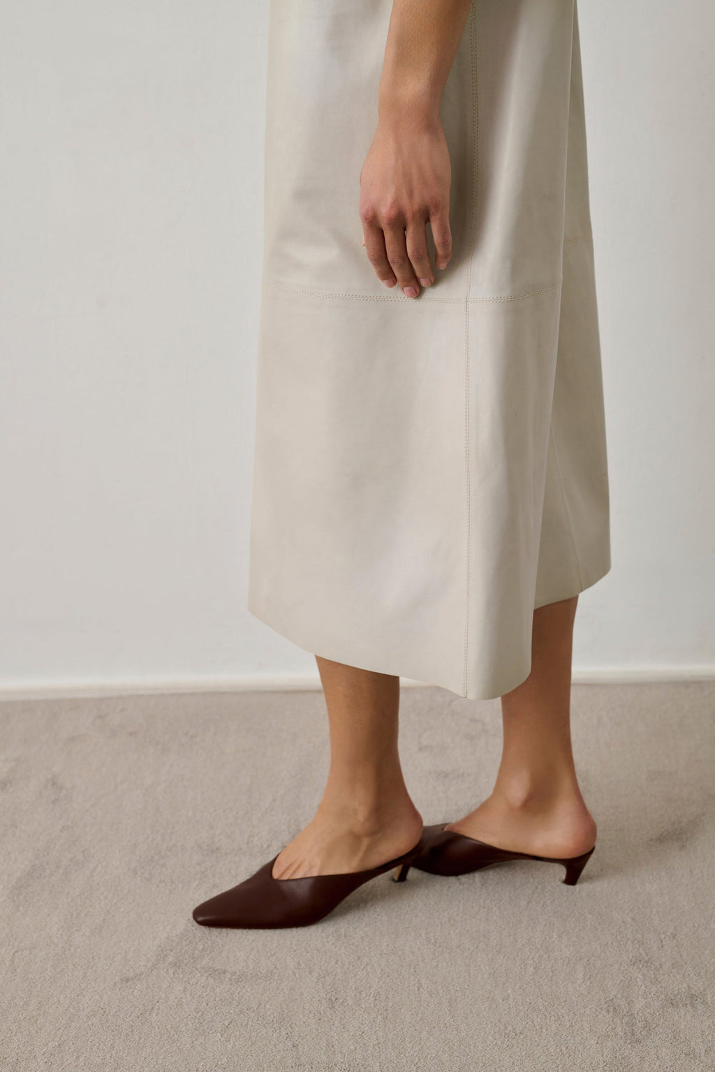Mules en cuir