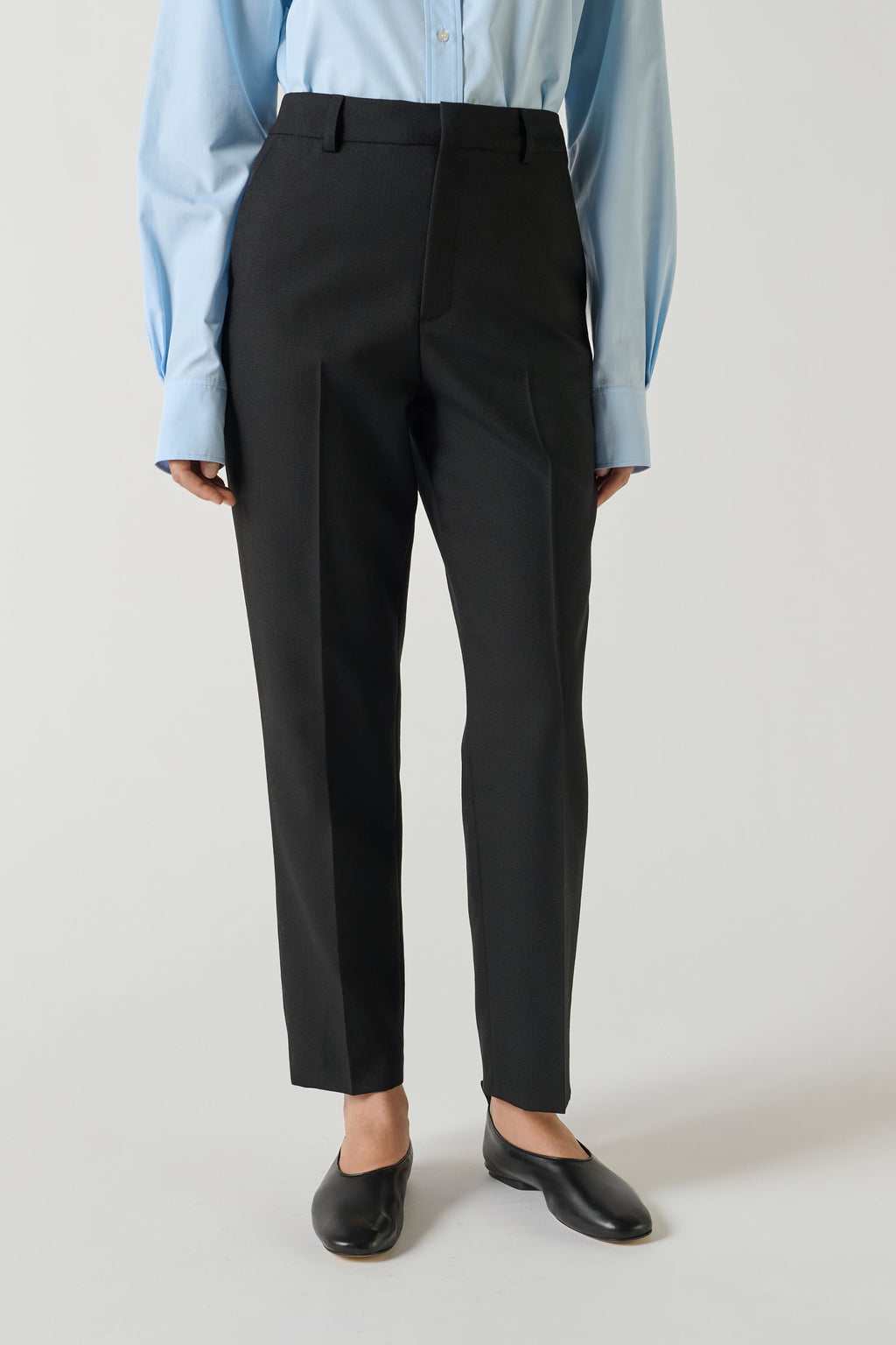 Pantalon de tailleur en toile de laine