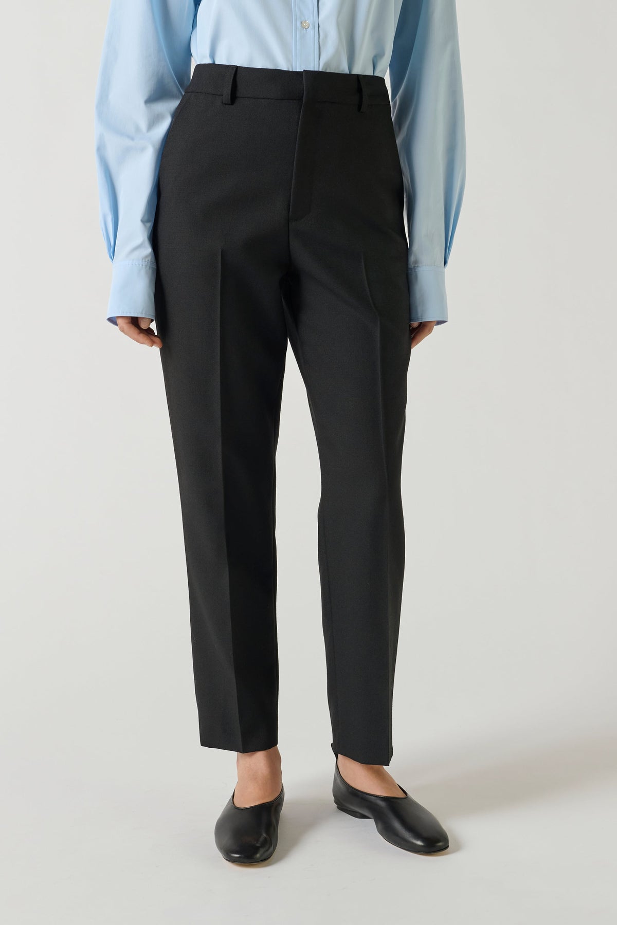 Pantalon de tailleur en toile de laine