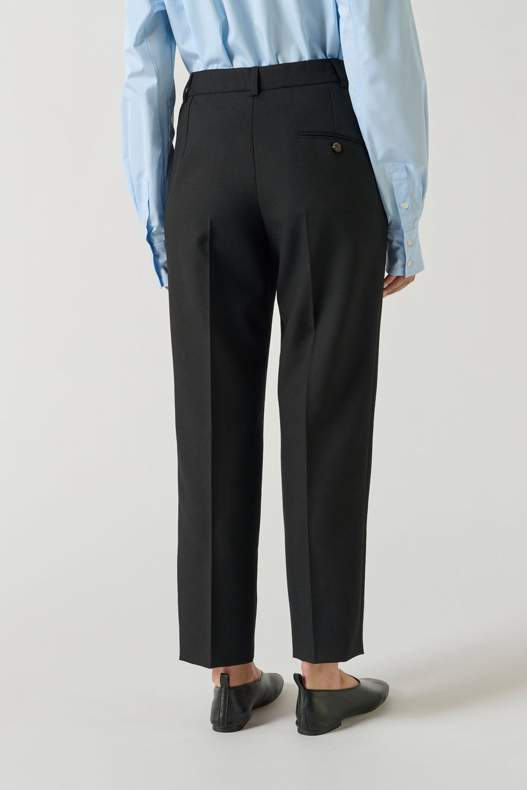 Pantalon de tailleur en toile de laine