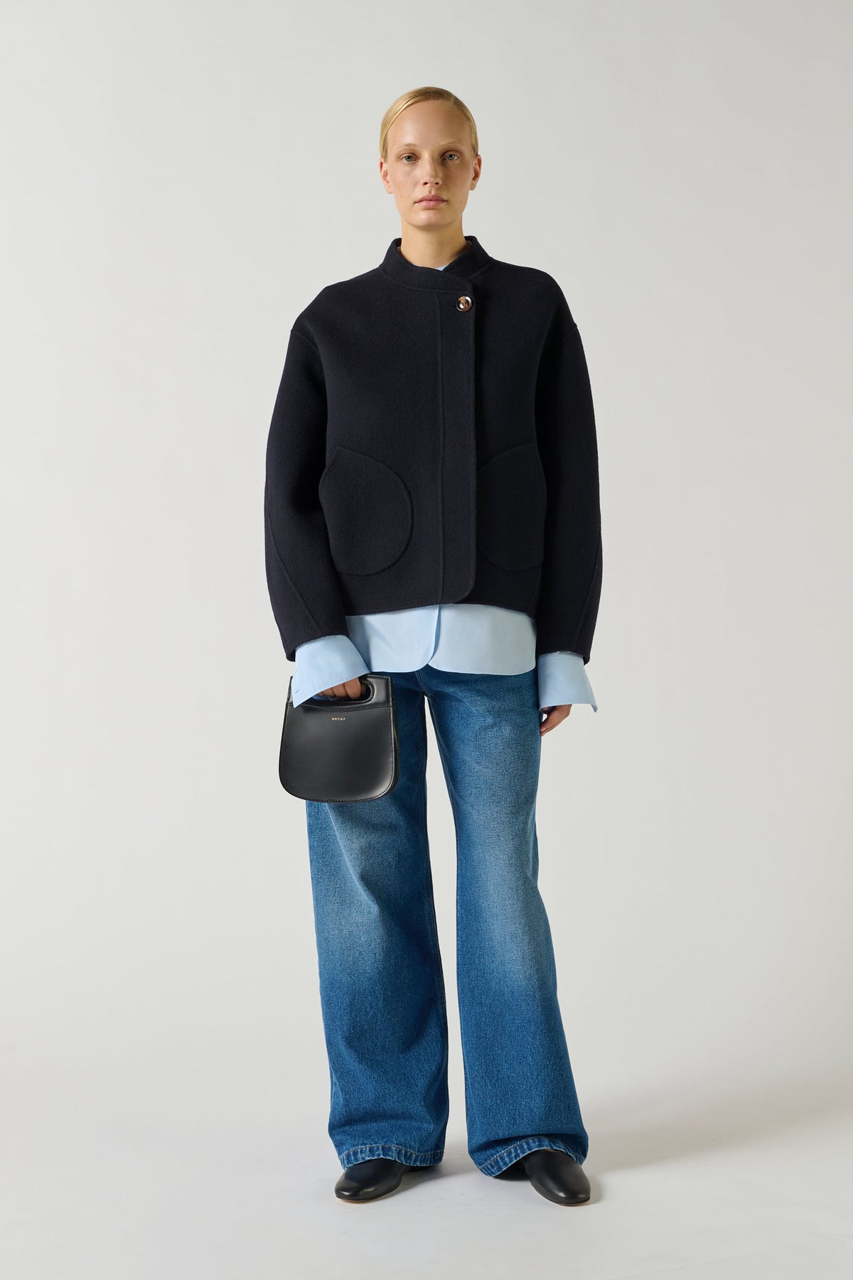 Sac en cuir glacé