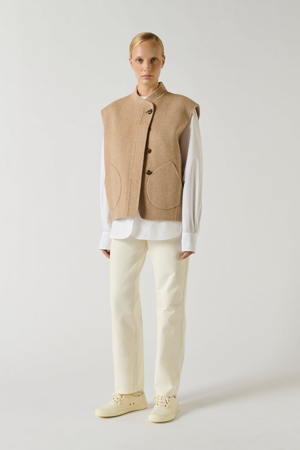 Blouson en laine double face