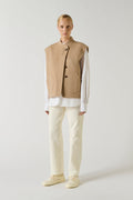 Blouson en laine double face