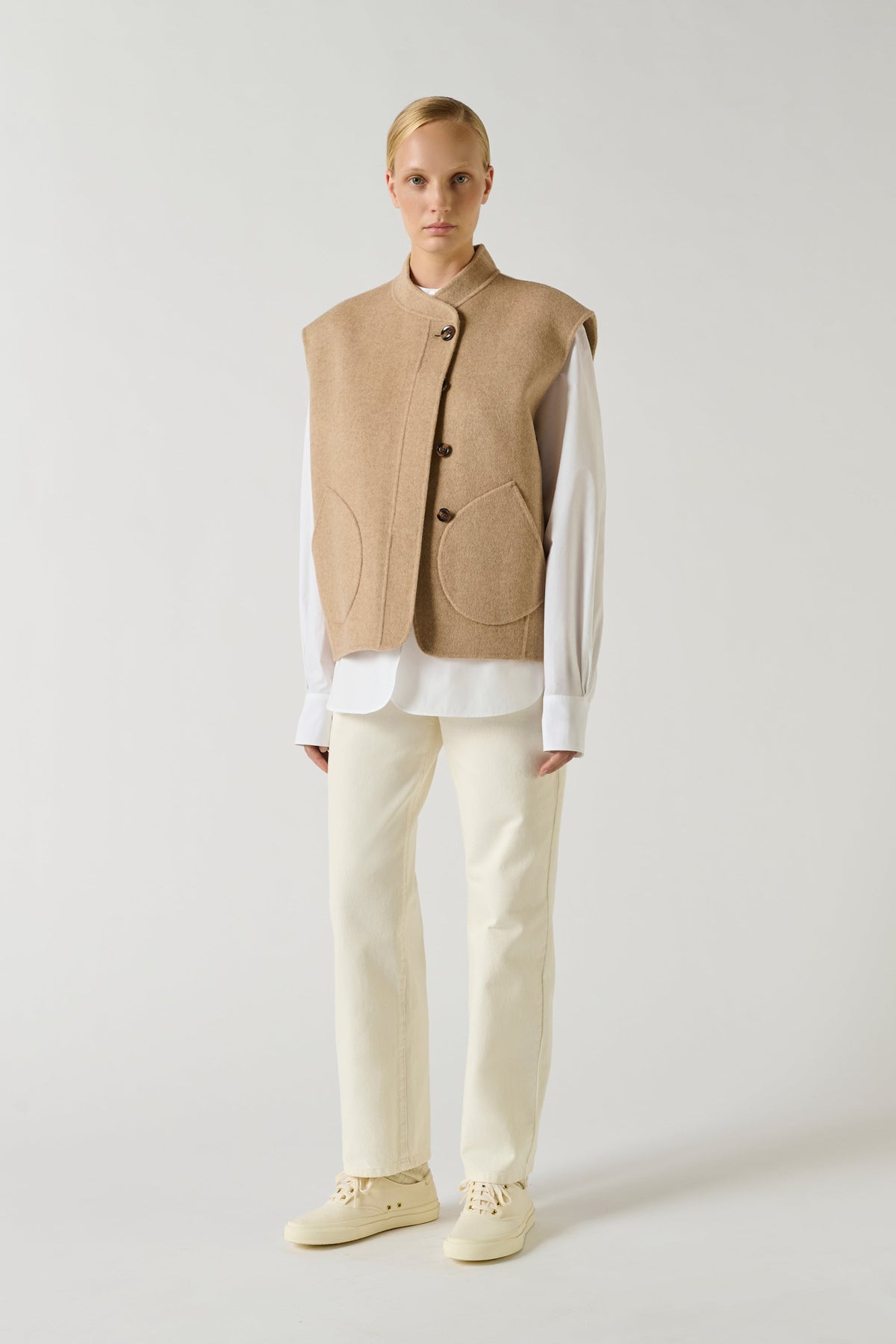 Blouson en laine double face