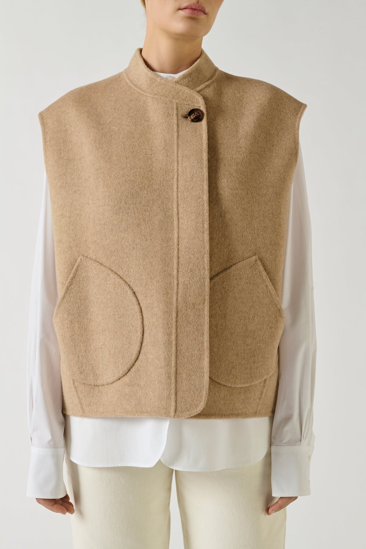 Blouson en laine double face