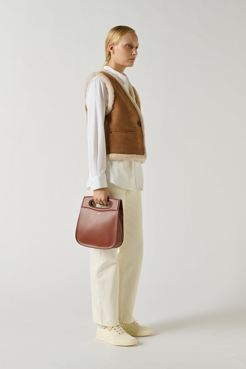 Sac en cuir effet lézard