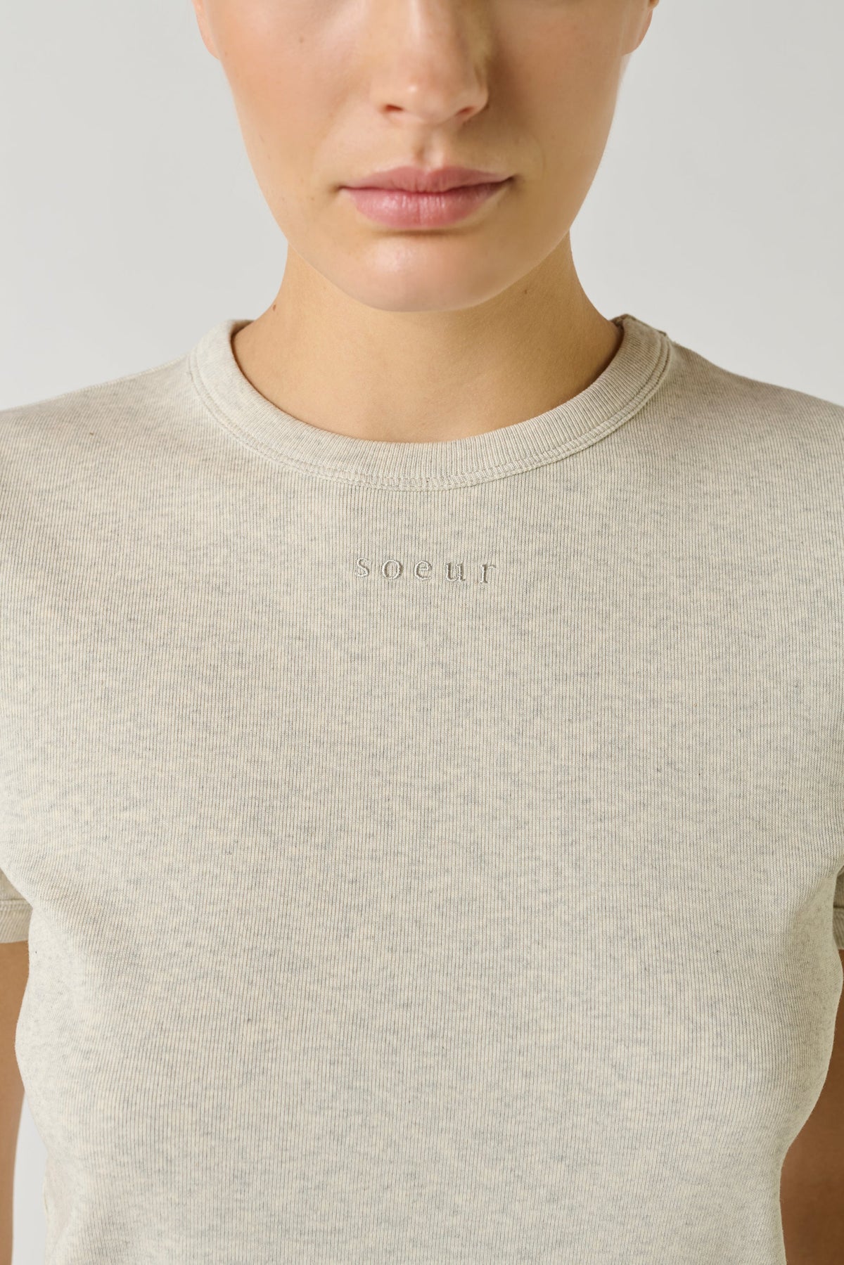 Tee-shirt brodé en coton