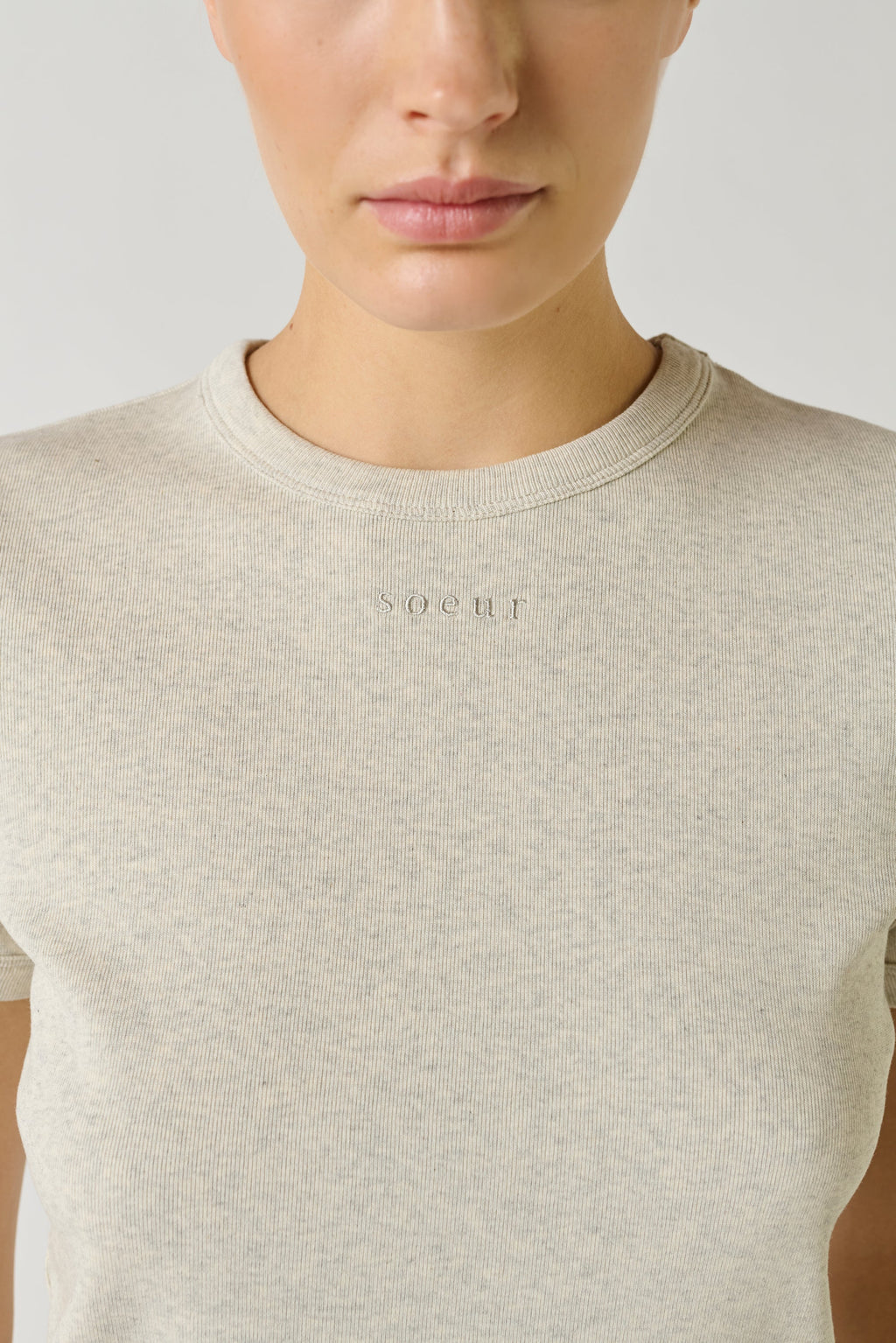 Tee-shirt brodé en coton