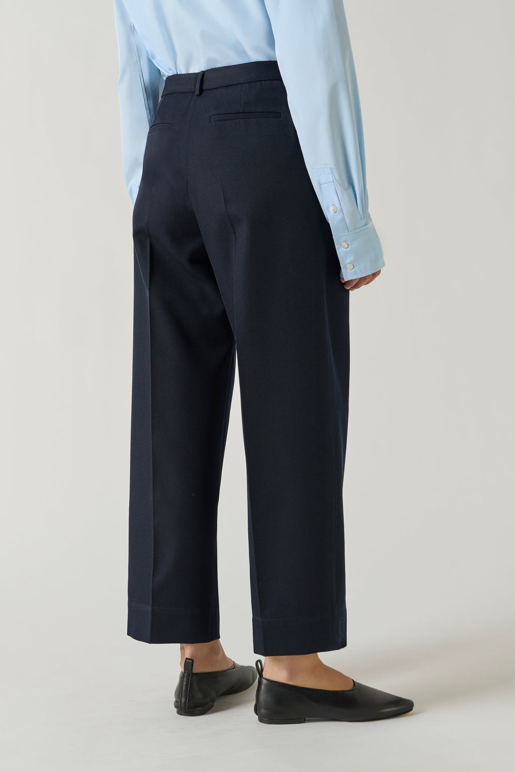 Pantalon en gabardine de laine