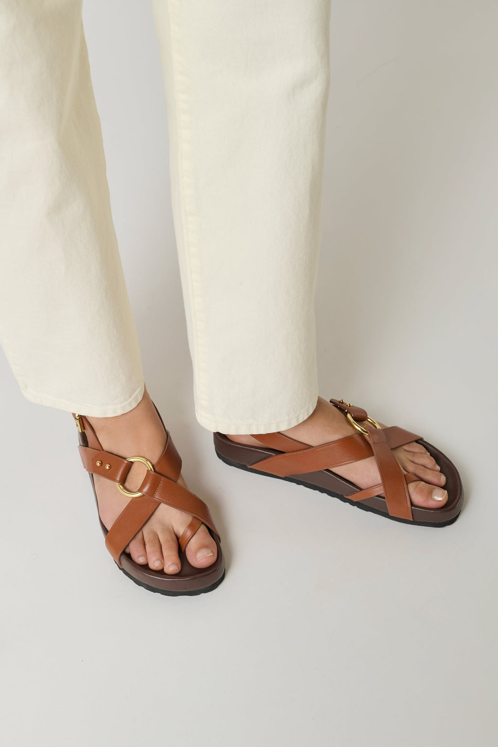 Sandales en cuir