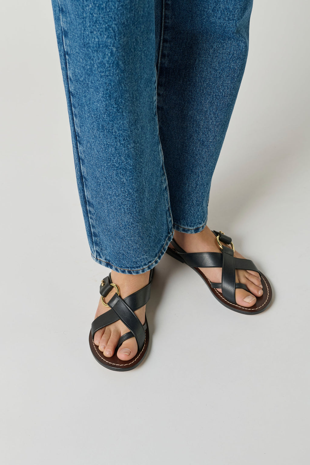Sandales en cuir