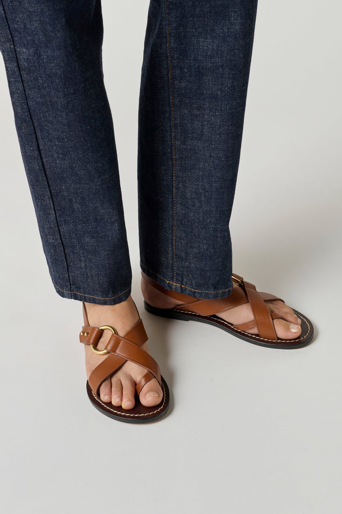 Sandales en cuir