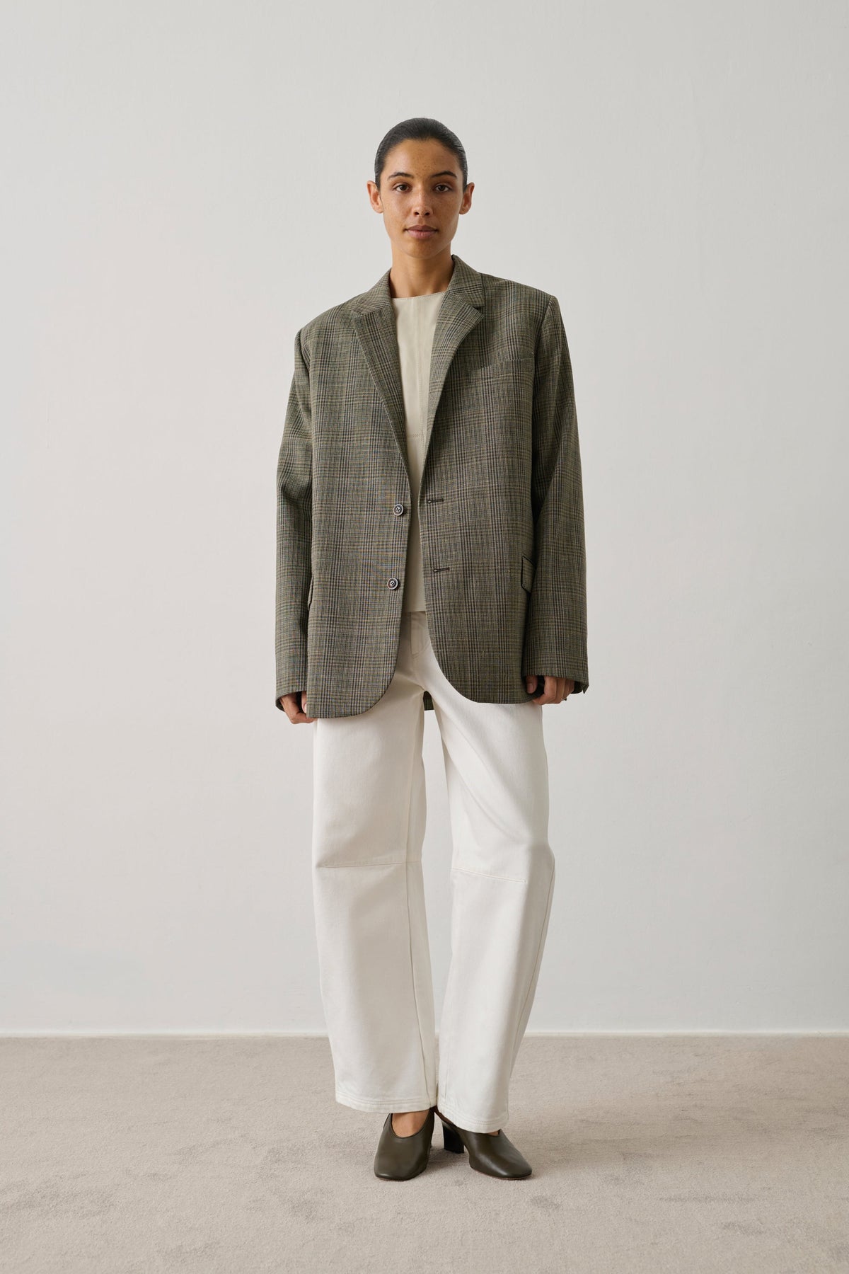 Veste de tailleur à carreaux