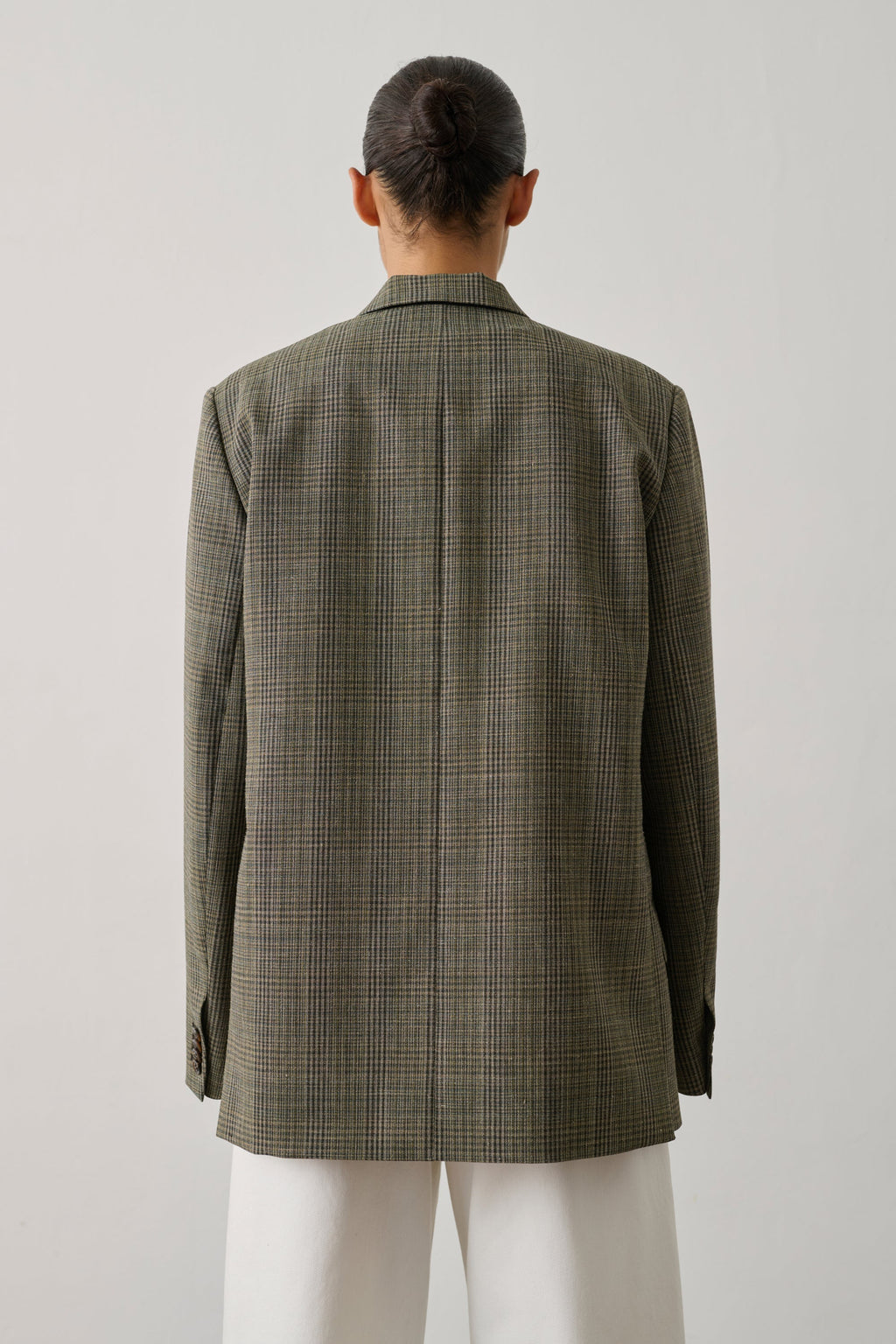 Blazer oversize en Prince-de-Galles fondu