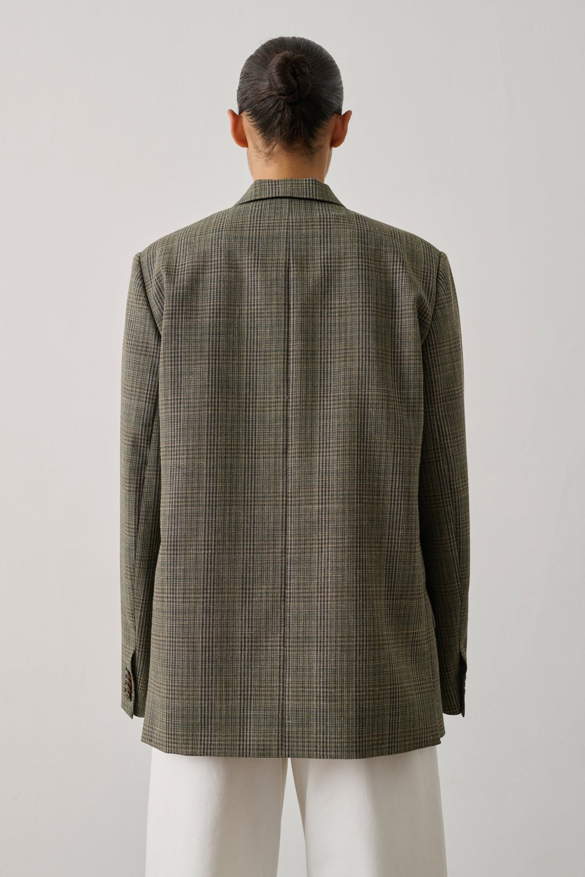 Blazer oversize en Prince-de-Galles fondu