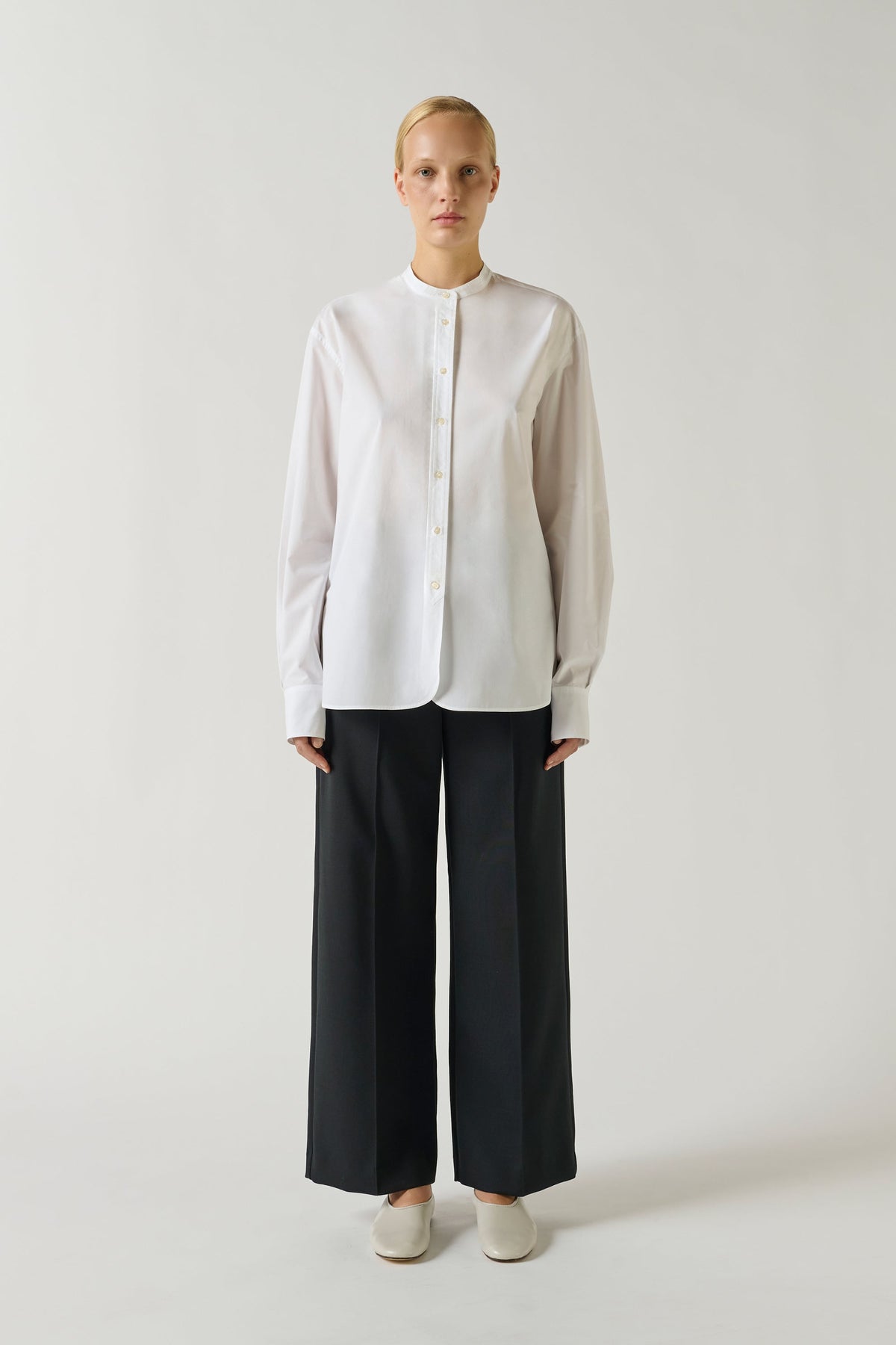 Pantalon en coton gaufrée