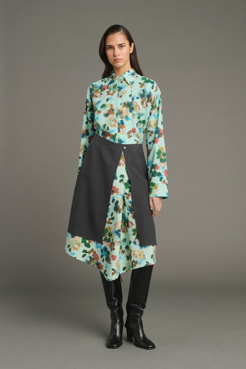 Jupe imprimée en layering