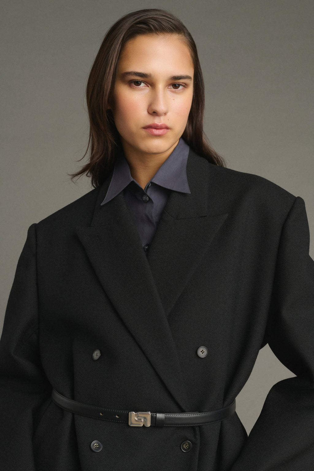 Manteau d'homme oversize croisé