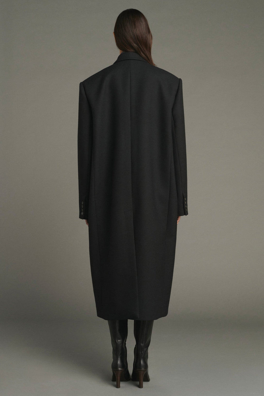 Manteau d'homme oversize croisé