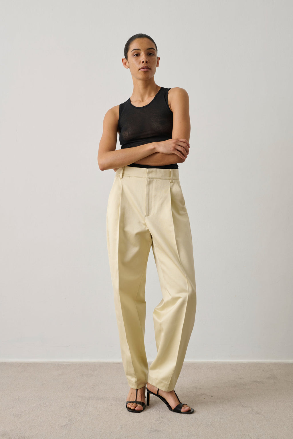 Pantalon de tailleur en coton