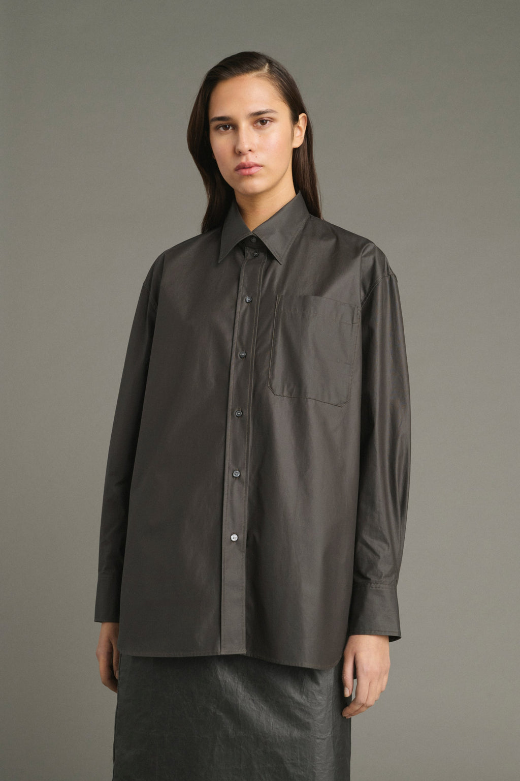 Chemise oversize à poche