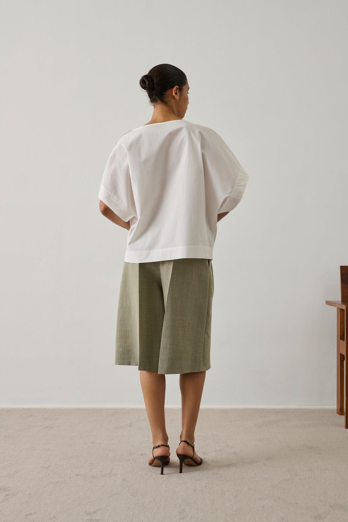 Blouse en lin et coton
