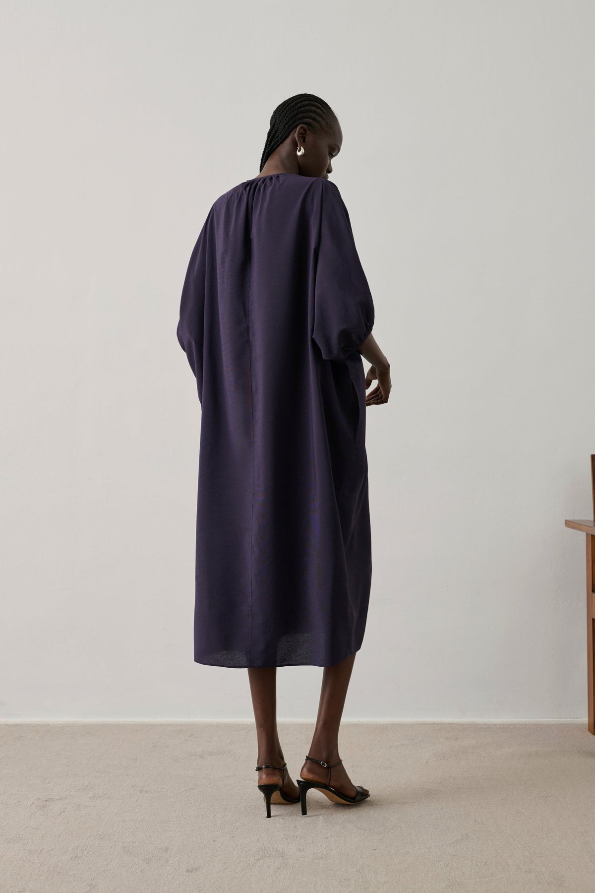 Robe ample en popeline