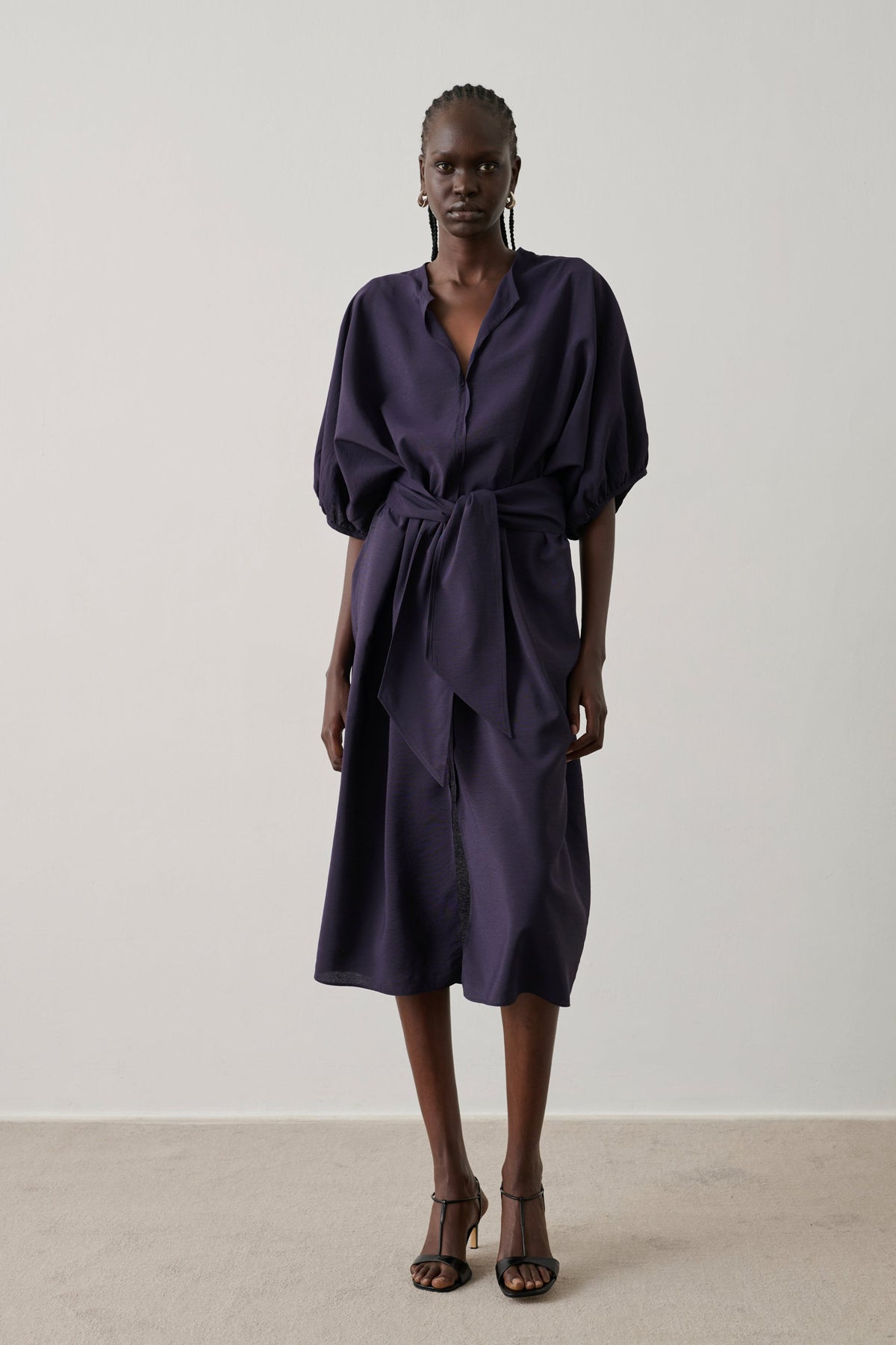 Robe ample en popeline
