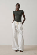 Pantalon en popeline