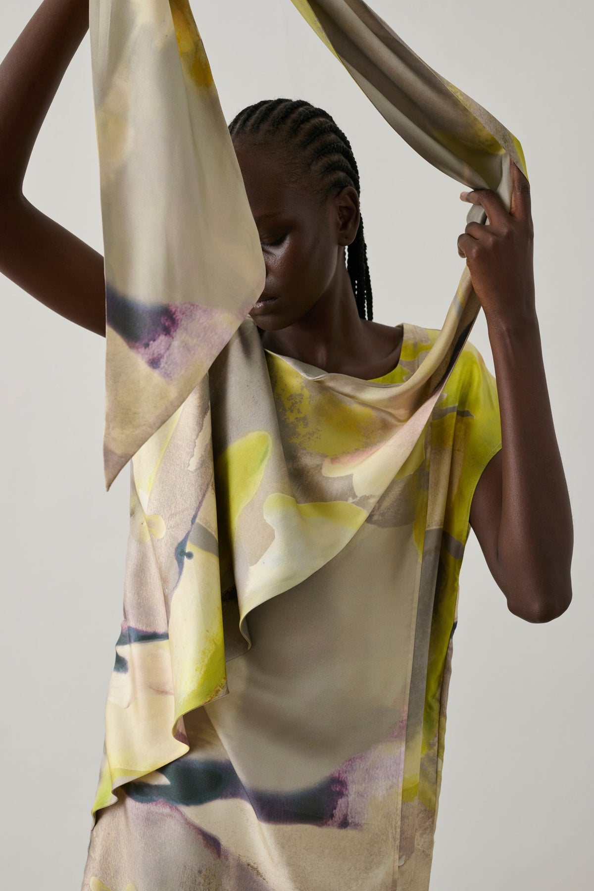 Robe en twill de soie