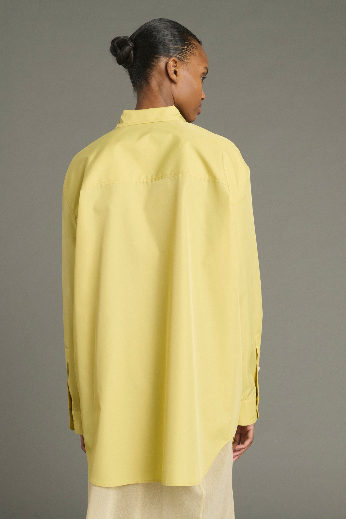 Chemise oversize en taffetas