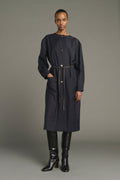 Robe chemise sans col