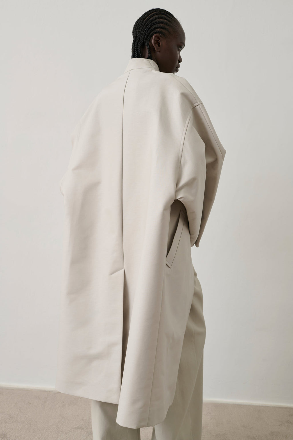 Manteau oversize en coton