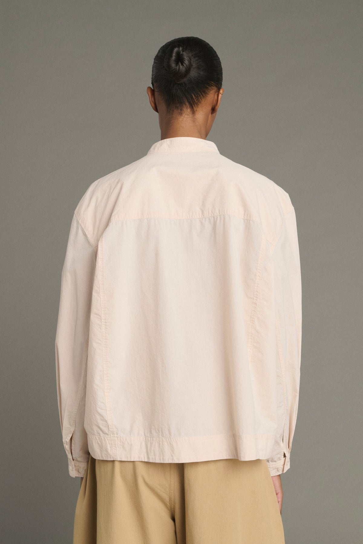 Chemise en popeline lavée