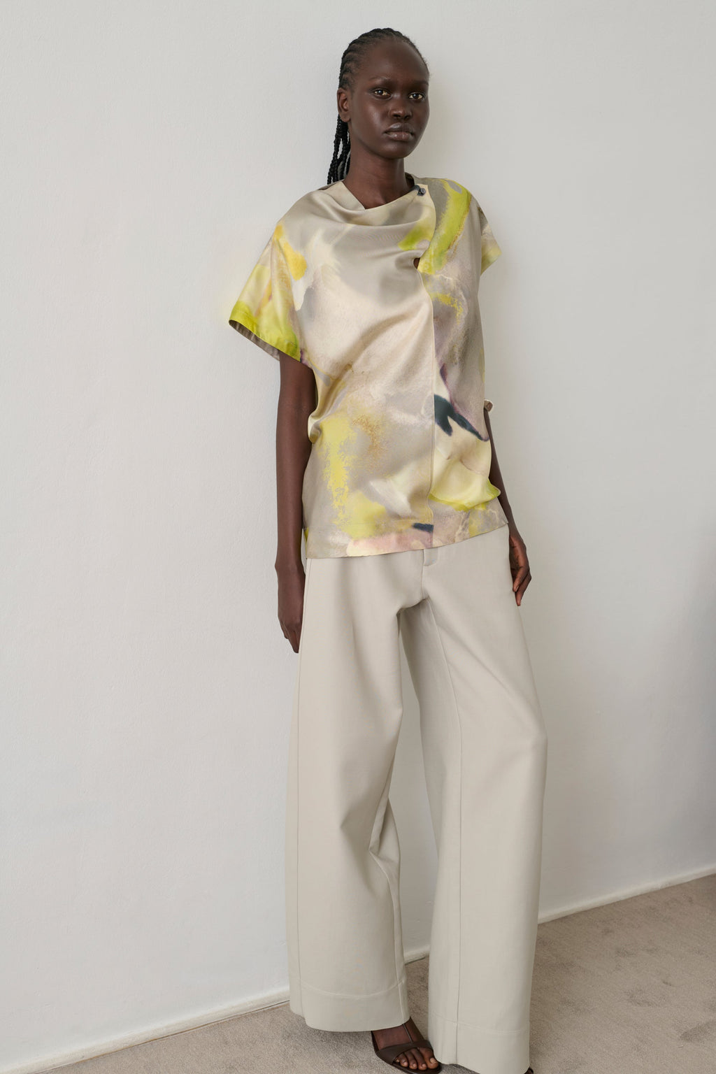 Blouse en twill de soie