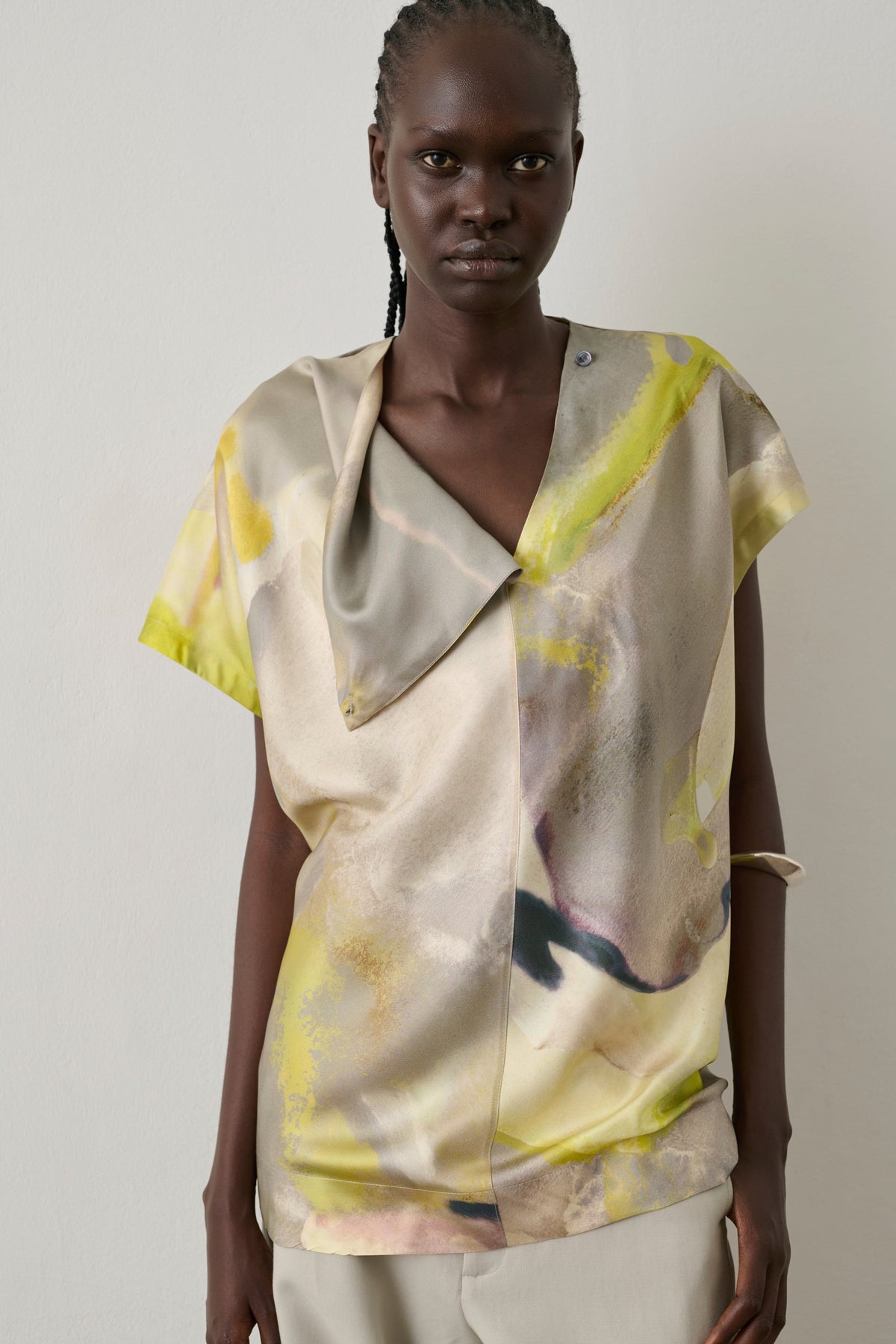 Blouse en twill de soie