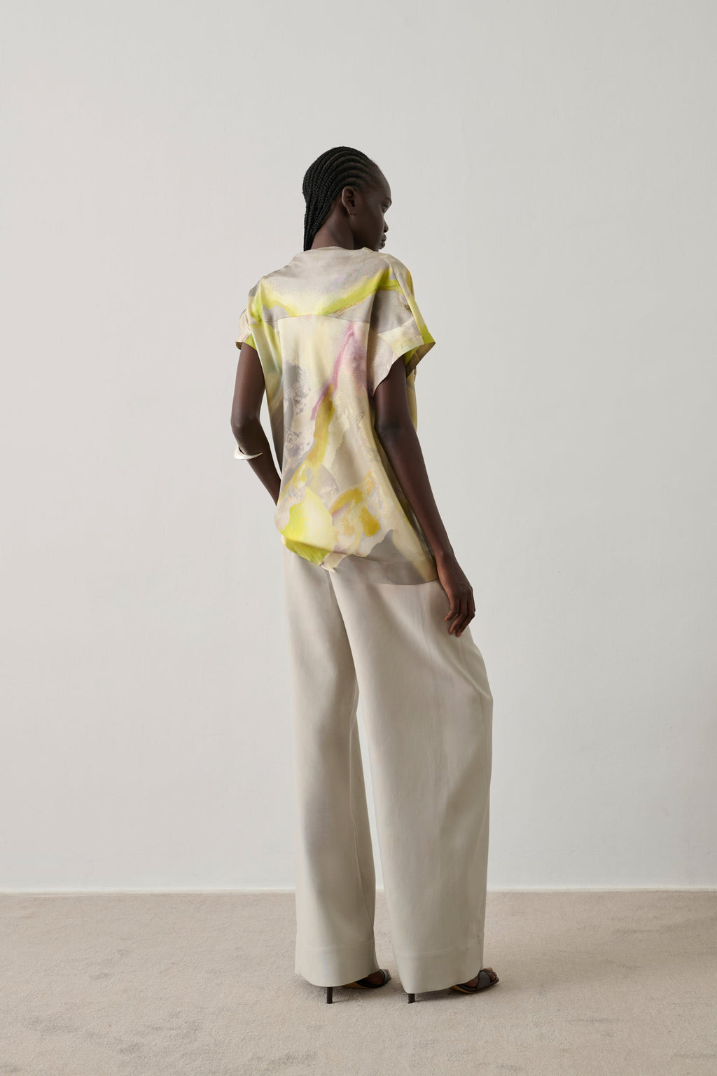 Blouse en twill de soie