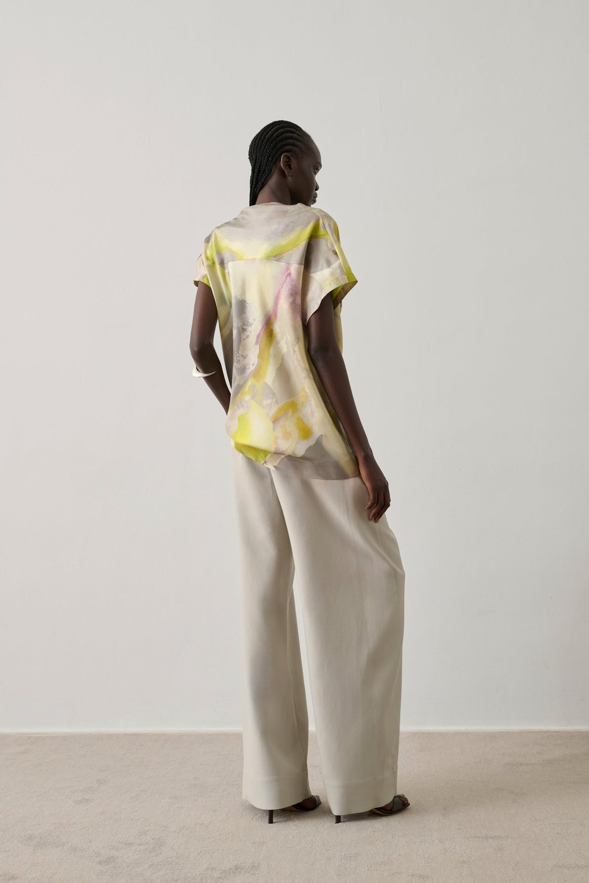 Blouse en twill de soie