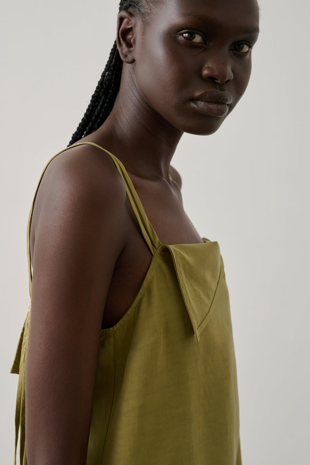 Robe courte en lin